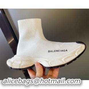 Durable Balenciaga 3XL Sock Sneakers Whit/Black 112706