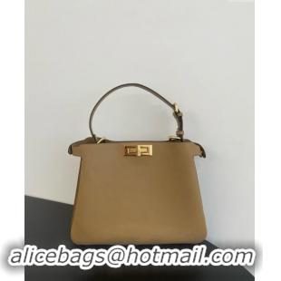 Buy Discount Fendi Peekaboo Soft Medium Bag in Cappuccino-coloured Leather Bag 70202 Beige 2024