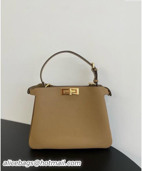 Buy Discount Fendi Peekaboo Soft Medium Bag in Cappuccino-coloured Leather Bag 70202 Beige 2024