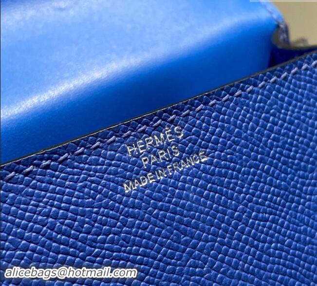 Grade Discount Most Popular Hermes Kelly Doll Picto Mini Bag in Calfskin Leather H1001 Royal Blue 2024 (Half Handmade)