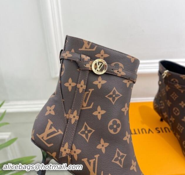 Luxurious Louis Vuitton Stellar Ankle Boots 4cm in Monogram Canvas 1015017