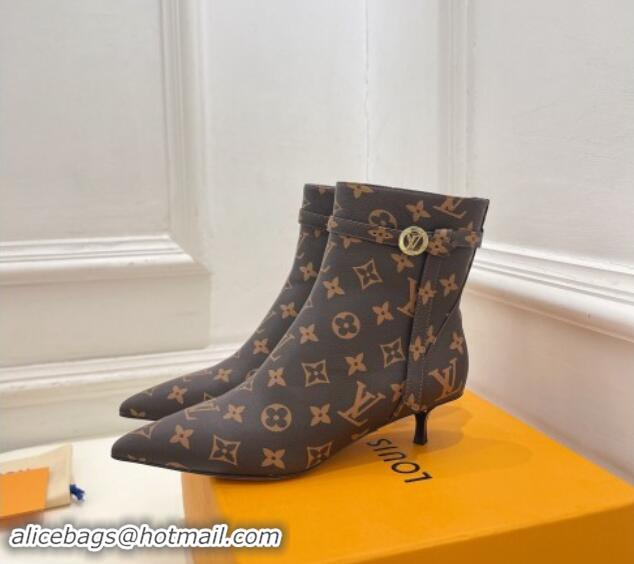 Luxurious Louis Vuitton Stellar Ankle Boots 4cm in Monogram Canvas 1015017