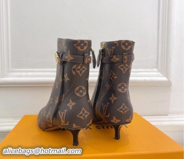 Luxurious Louis Vuitton Stellar Ankle Boots 4cm in Monogram Canvas 1015017