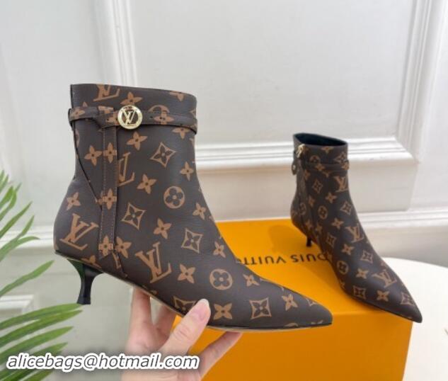 Luxurious Louis Vuitton Stellar Ankle Boots 4cm in Monogram Canvas 1015017