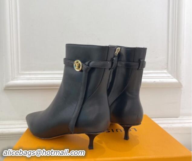 Classic Hot Louis Vuitton Stellar Ankle Boots 4cm/7cm in Black Calf Leather 1015018