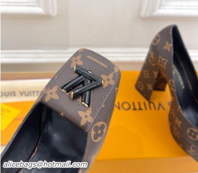 Unique Style Louis Vuitton Shake Platform Pumps 12cm in Monogram Canvas 015025