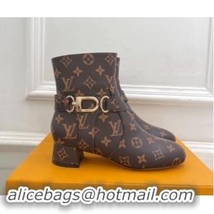 Best Price Louis Vuitton Westside Ankle Boots 3.5cm with Hook in Monogram Canvas 1015049