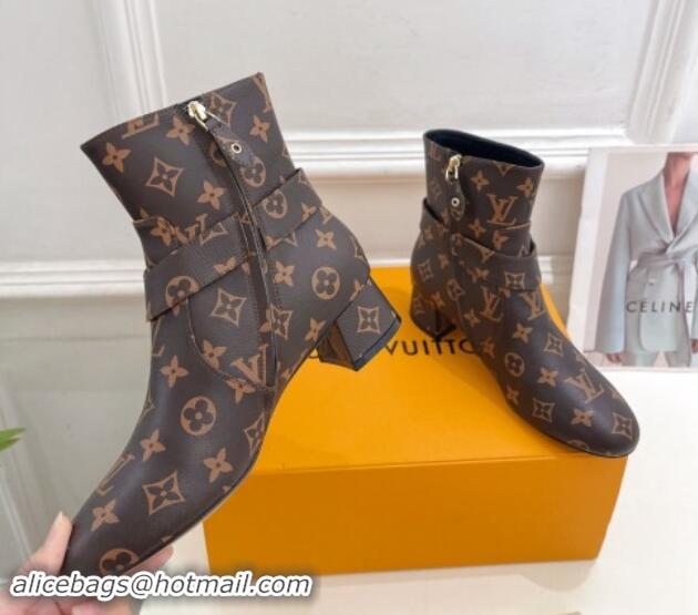 Best Price Louis Vuitton Westside Ankle Boots 3.5cm with Hook in Monogram Canvas 1015049