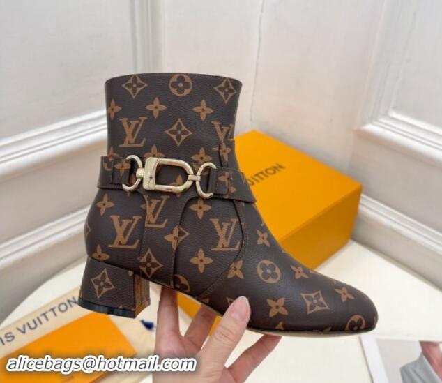 Best Price Louis Vuitton Westside Ankle Boots 3.5cm with Hook in Monogram Canvas 1015049