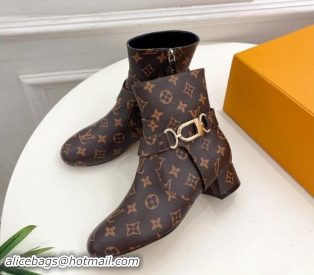 Best Price Louis Vuitton Westside Ankle Boots 3.5cm with Hook in Monogram Canvas 1015049