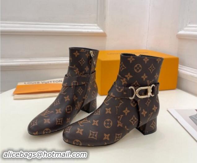 Best Price Louis Vuitton Westside Ankle Boots 3.5cm with Hook in Monogram Canvas 1015049