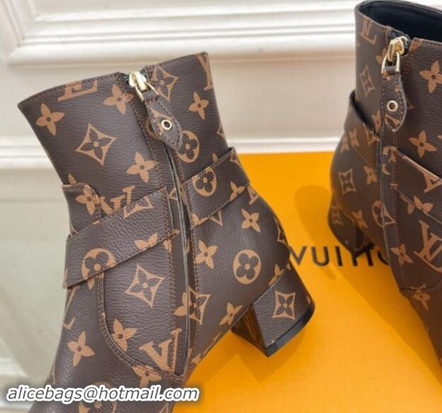 Best Price Louis Vuitton Westside Ankle Boots 3.5cm with Hook in Monogram Canvas 1015049