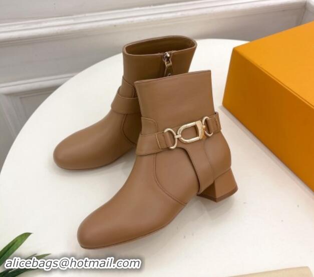 Best Product Louis Vuitton Westside Ankle Boots 3.5cm with Hook in Beige Calf Leather 1015050