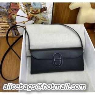 Spot Bulk Hermes CHAINE D'ANCRE To Go Wallet in Original Epsom Leather H1910 All Black 2024 (Full Handmade)