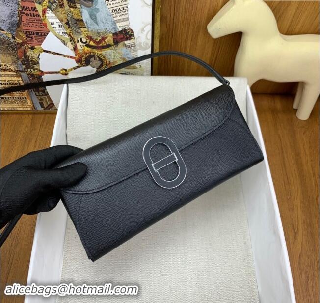 Spot Bulk Hermes CHAINE D'ANCRE To Go Wallet in Original Epsom Leather H1910 All Black 2024 (Full Handmade)