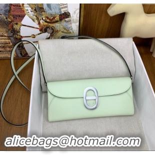 Market Sells Hermes CHAINE D'ANCRE To Go Wallet in Original Epsom Leather H1910 OS Bubble Green/Silver 2024(Full Handmad