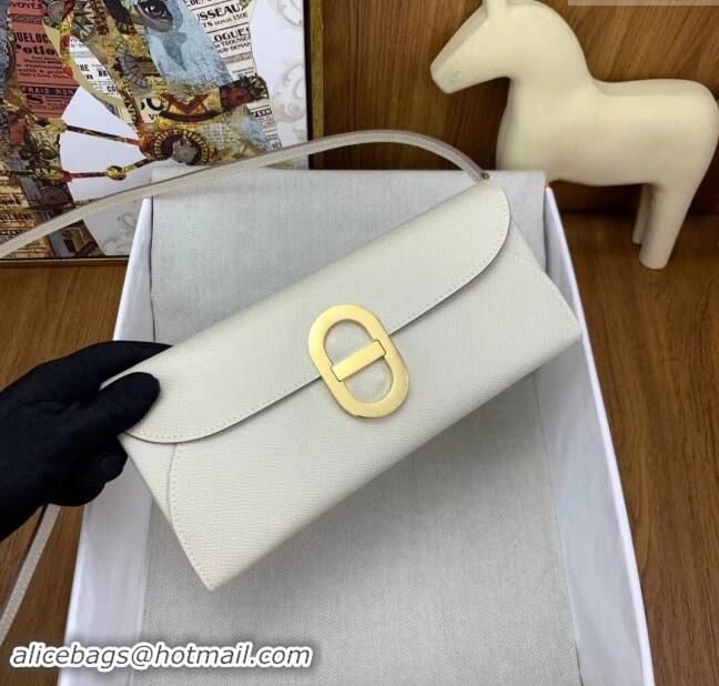 Market Sells Hermes CHAINE D'ANCRE To Go Wallet in Original Epsom Leather H1910 Milk Shake White/Gold 2024 (Full Handmad