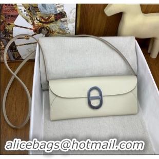 Buy Classic Hermes CHAINE D'ANCRE To Go Wallet in Original Epsom Leather H1910 Milk Shake White/Silver 2024(Full Handmad