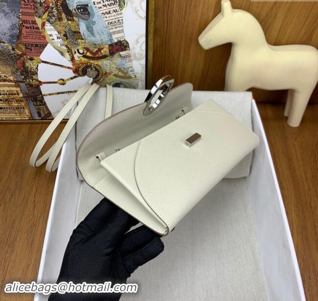 Buy Classic Hermes CHAINE D'ANCRE To Go Wallet in Original Epsom Leather H1910 Milk Shake White/Silver 2024(Full Handmad