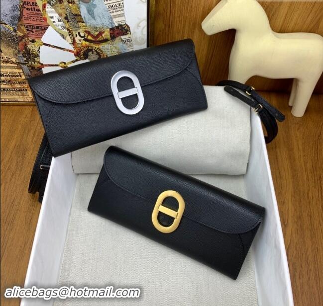 Buy Classic Hermes CHAINE D'ANCRE To Go Wallet in Original Epsom Leather H1910 Black/Silver 2024(Full Handmade)