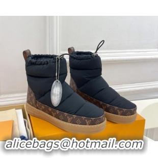 Most Popular Louis Vuitton LV Cloud Ankle Boots in Nylon and Monogram canvas Black 1122068