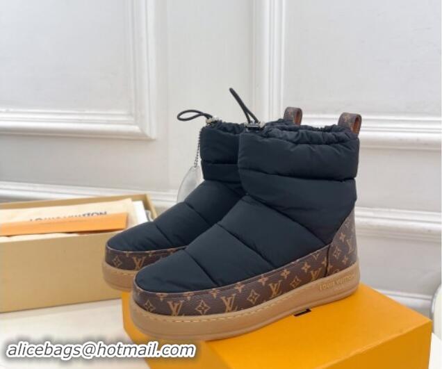 Most Popular Louis Vuitton LV Cloud Ankle Boots in Nylon and Monogram canvas Black 1122068