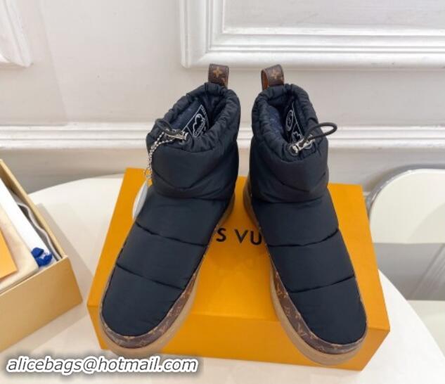 Most Popular Louis Vuitton LV Cloud Ankle Boots in Nylon and Monogram canvas Black 1122068