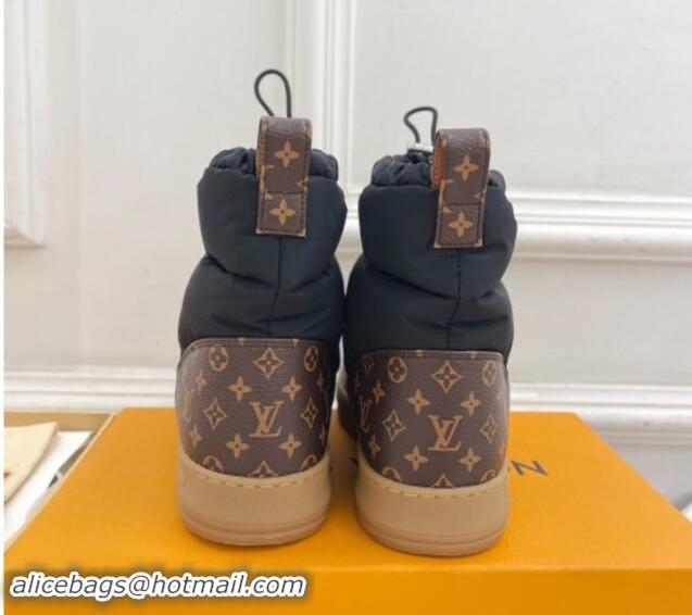 Most Popular Louis Vuitton LV Cloud Ankle Boots in Nylon and Monogram canvas Black 1122068