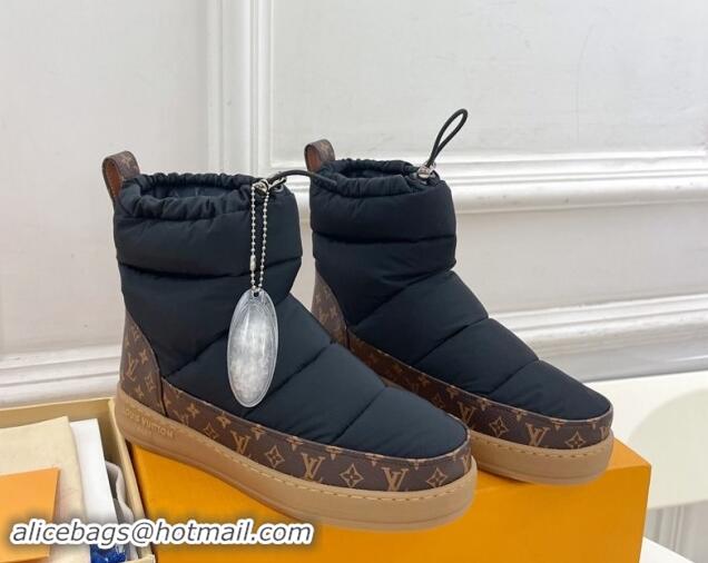 Most Popular Louis Vuitton LV Cloud Ankle Boots in Nylon and Monogram canvas Black 1122068