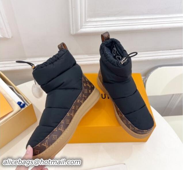 Most Popular Louis Vuitton LV Cloud Ankle Boots in Nylon and Monogram canvas Black 1122068