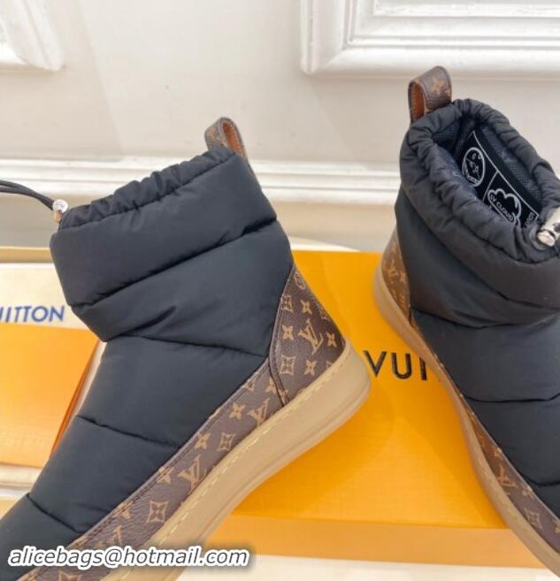 Most Popular Louis Vuitton LV Cloud Ankle Boots in Nylon and Monogram canvas Black 1122068