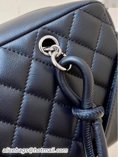 Original Cheap Chanel Cambon Mini Bowling Bag in Black Calfskin A29792 2024 Top Quality