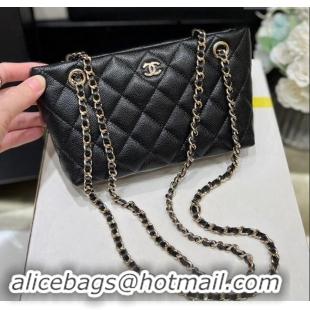 Newly Launched Chanel Classic Clutch with Chain in Haas Grained Calfskin AP4423 Black 2024 Top Quality