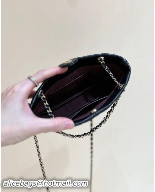 Newly Launched Chanel Classic Clutch with Chain in Haas Grained Calfskin AP4423 Black 2024 Top Quality