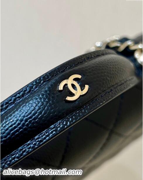 Discount Chanel Grained Calfskin Backpack AP4406 Black 2025 Top Quality