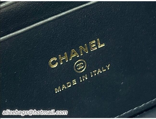 High Quality Chanel Grained Calfskin Long Vanity Case bag with Chain AP4407 Black CRUISE 2025