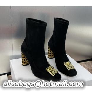 Top Grade Dior Miss Dior Icon Ankle Boots 8.5cm in Suede Black 1122051