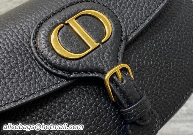 Inexpensive Dior Bobby East-West Bag in Grained Calfskin M9042 Black 2024