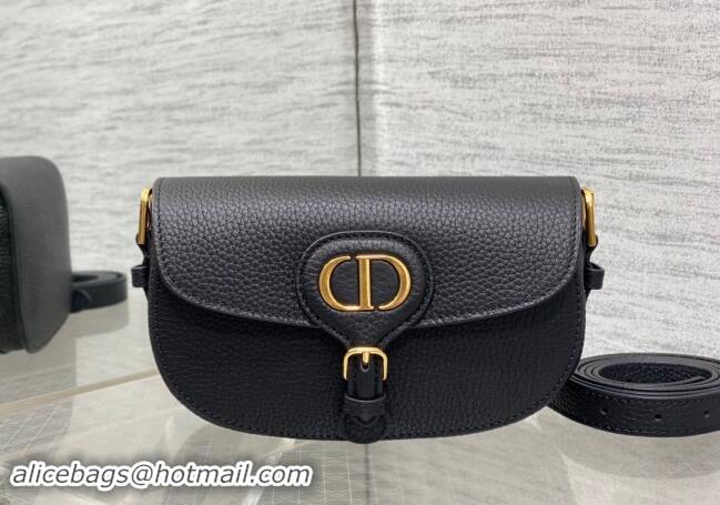 Inexpensive Dior Bobby East-West Bag in Grained Calfskin M9042 Black 2024