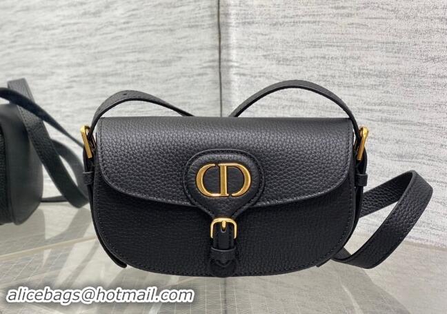 Inexpensive Dior Bobby East-West Bag in Grained Calfskin M9042 Black 2024