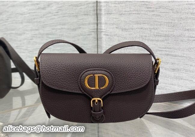 Top Quality Dior Bobby East-West Bag in Grained Calfskin M9042 Coffee Brown 2024