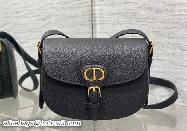 Big Discount Dior Medium Bobby Bag in Grained Calfskin M9042 Black 2024