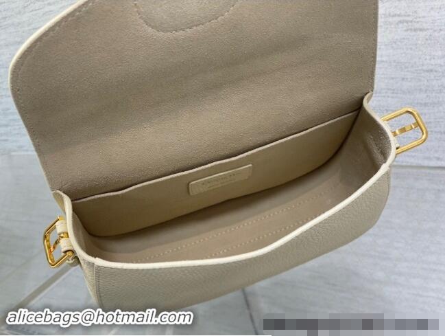 Top Quality Dior Medium Bobby Bag in Grained Calfskin M9042 White 2024