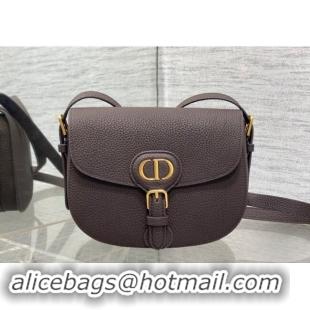 Famous Brand Dior Medium Bobby Bag in Grained Calfskin M9042 Coffee Brown 2024