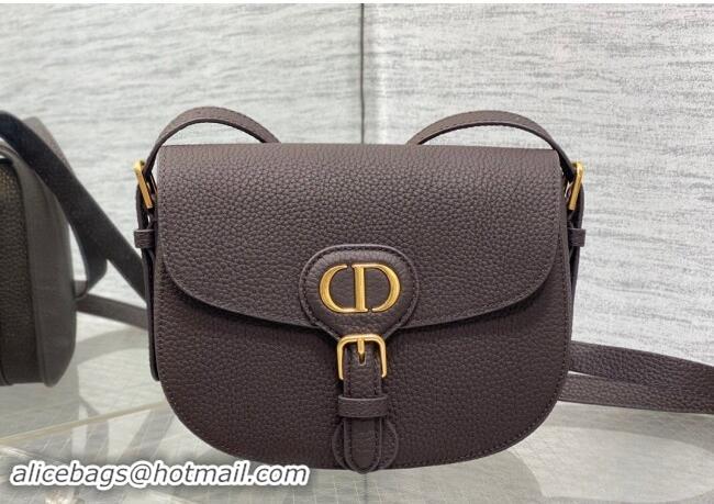 Famous Brand Dior Medium Bobby Bag in Grained Calfskin M9042 Coffee Brown 2024