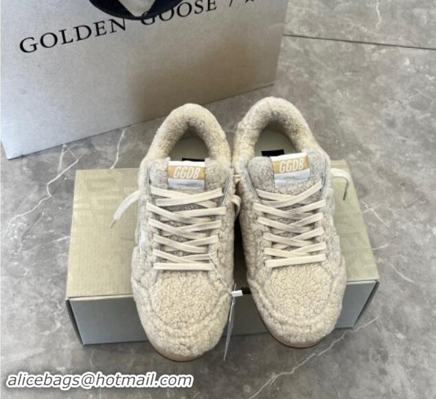 Unique Style Golden Goose Ball Star Sneakers in shearling allover with white leather star 1113013