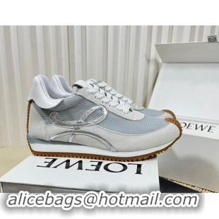 Duplicate Loewe Flow Runner Sneakers in Nylon and Mesh Grey 1113062