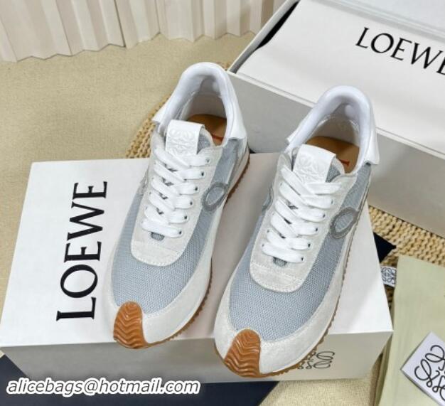 Duplicate Loewe Flow Runner Sneakers in Nylon and Mesh Grey 1113062