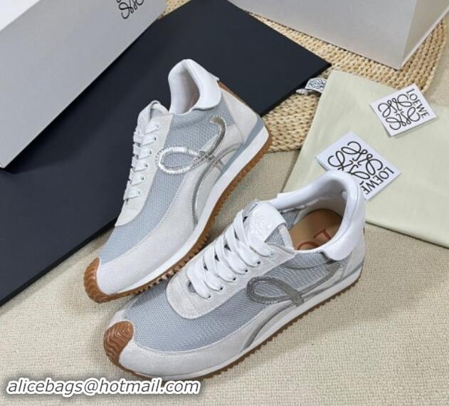 Duplicate Loewe Flow Runner Sneakers in Nylon and Mesh Grey 1113062