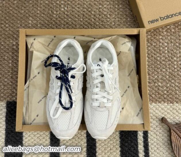 Grade Quality New Balance X Miu Miu 530 SL Mesh Sneakers 5E165E White 110446